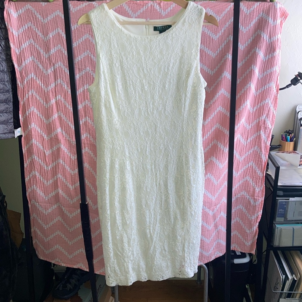 lace sheath dress
